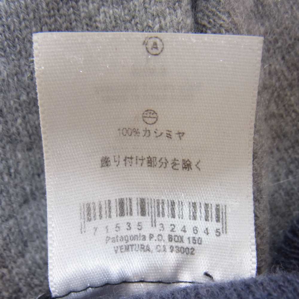 patagonia パタゴニア カシミア Vネック セーター グレー系 L【中古】