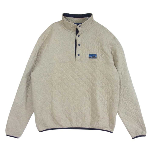 patagonia パタゴニア 15SS 25425 15年製 40周年記念 限定 Diamond Quilt Snap-T Pullover ダイヤモンド キルト スナップ Tプルオーバー ジャケット ベージュ系 L【中古】