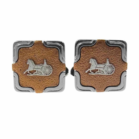 CELINE セリーヌ 馬車 マカダム カフスボタン【中古】