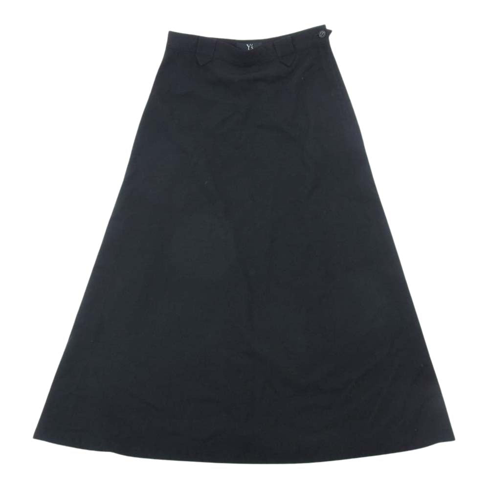 Yohji Yamamoto ヨウジヤマモト Y's ワイズ YO-J49-199 YO-S49-199 セットアップ ノーカラージャケット フレアスカート ブラック系【中古】