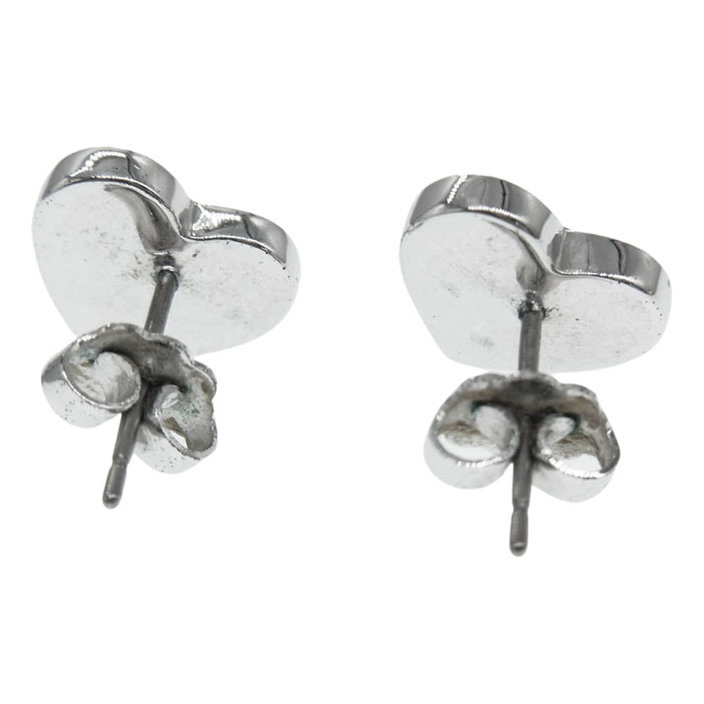 Christian Dior クリスチャンディオール ハート ピアス シルバー系【中古】
