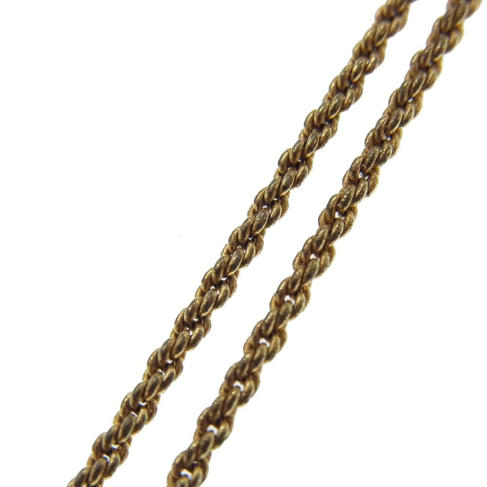 Christian Dior クリスチャンディオール CD ロゴ ネックレス ゴールド系【中古】