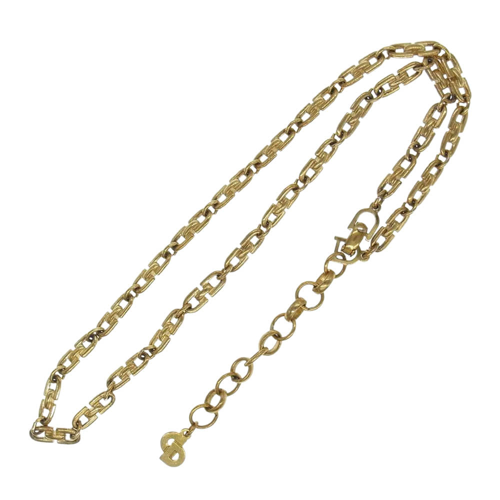 Christian Dior クリスチャンディオール ネックレスチェーン ゴールド系【中古】