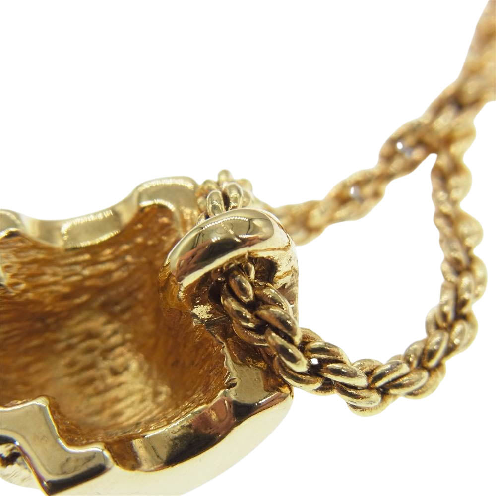 Christian Dior クリスチャンディオール ストーン ネックレス ゴールド系【中古】