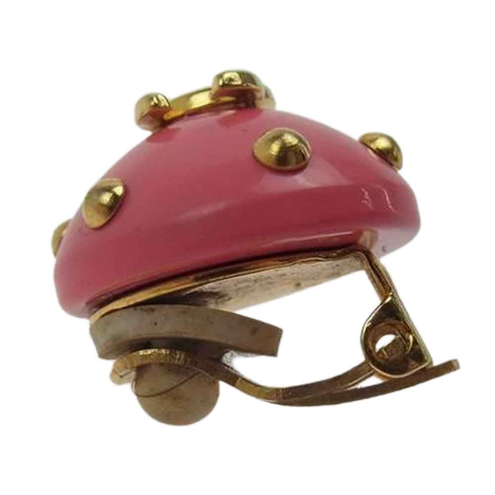 CHANEL シャネル 96C ココマーク イヤリング ピンク系 ゴールド系【中古】
