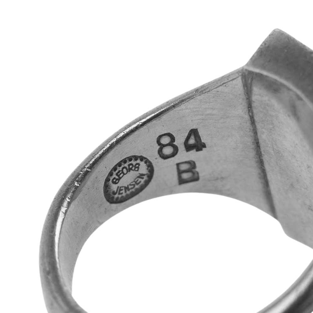 ジョージジェンセン #84B ラピスラズリ スクエア リング Silver925 8号【中古】