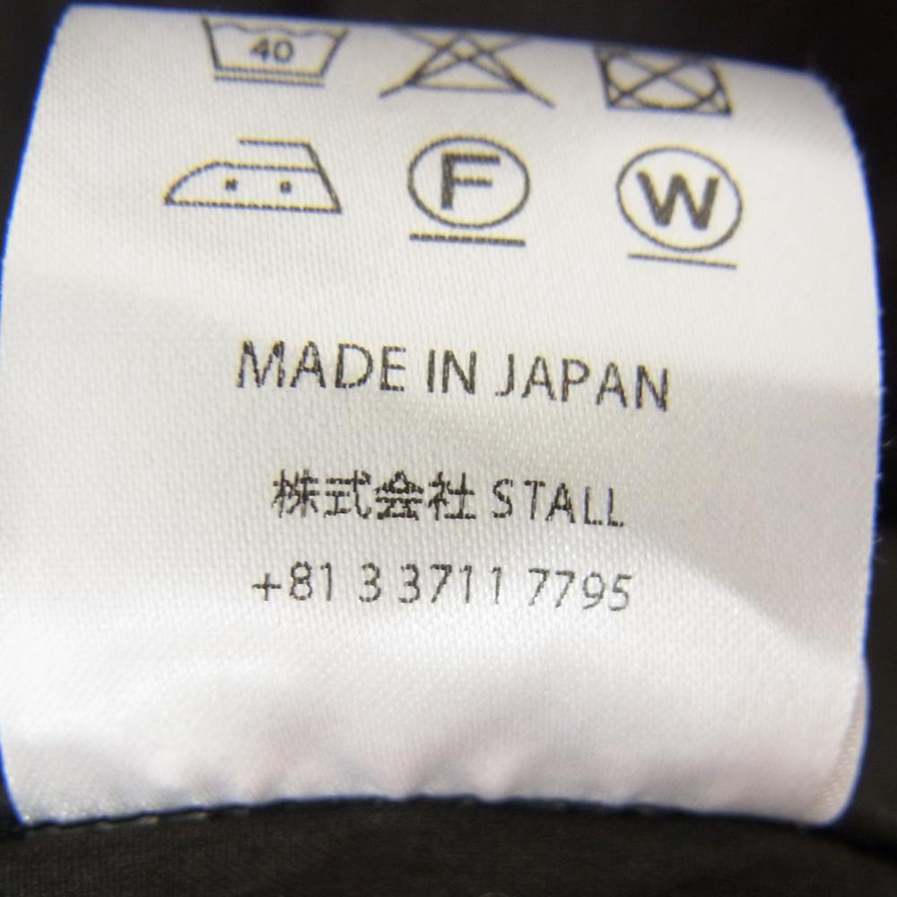 エスエイチ Steven Alan スティーブンアラン SH-CVRL-001 COVERALL SHIRT カバーオール シャツ ジャケット ブラック系 M【中古】