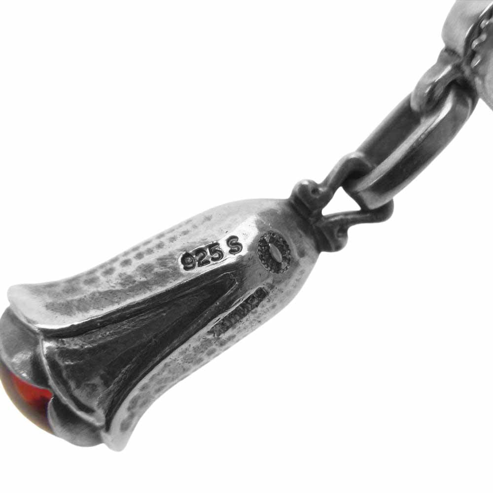 ジョージジェンセン HERITAGE COLLECTION 2007年 ヘリテージコレクション ガーネット ドロップ ピアス Silver925 シルバー系【中古】