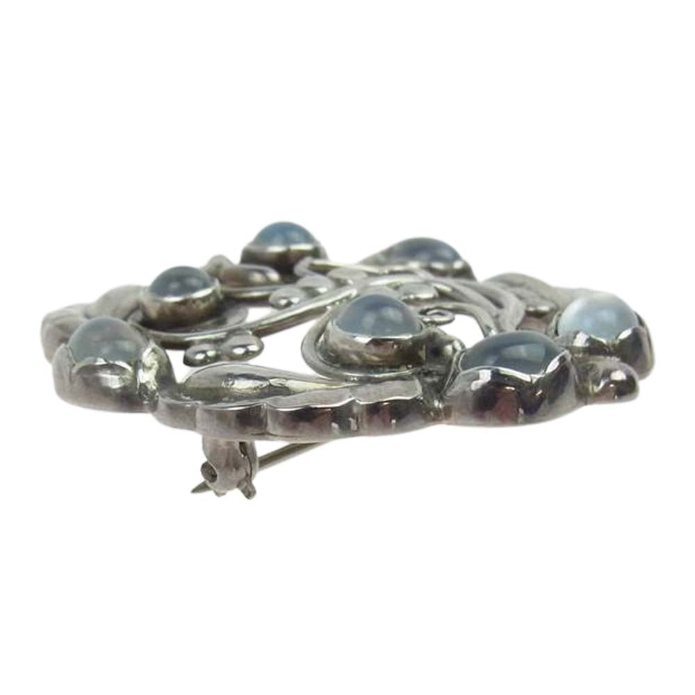 ジョージジェンセン #159 ムーンストーン Silver925 ブローチ【中古】