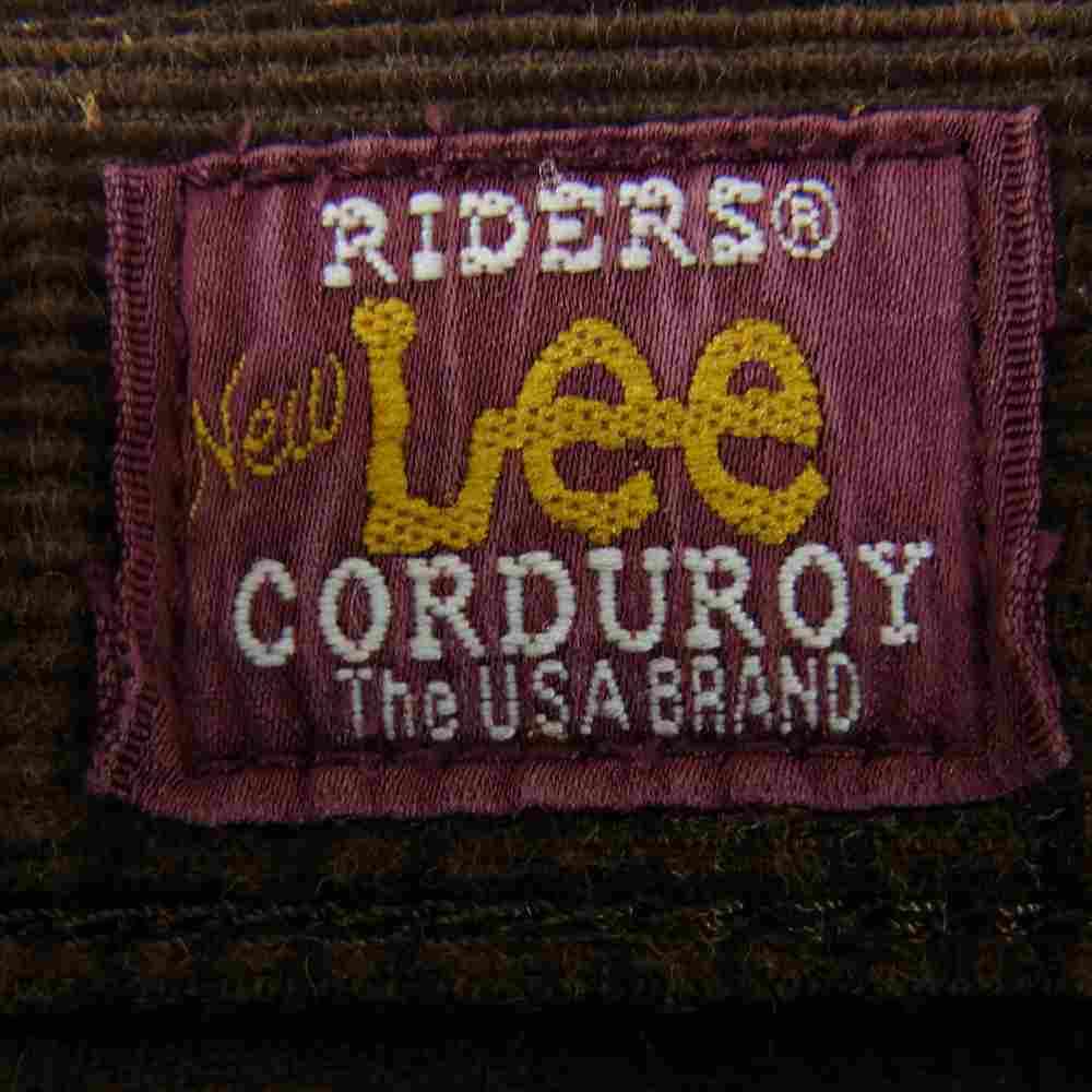 Lee リー 0271 NEW RIDERS CORDUROY コーデュロイ ライダース パンツ ブラウン系 34【中古】