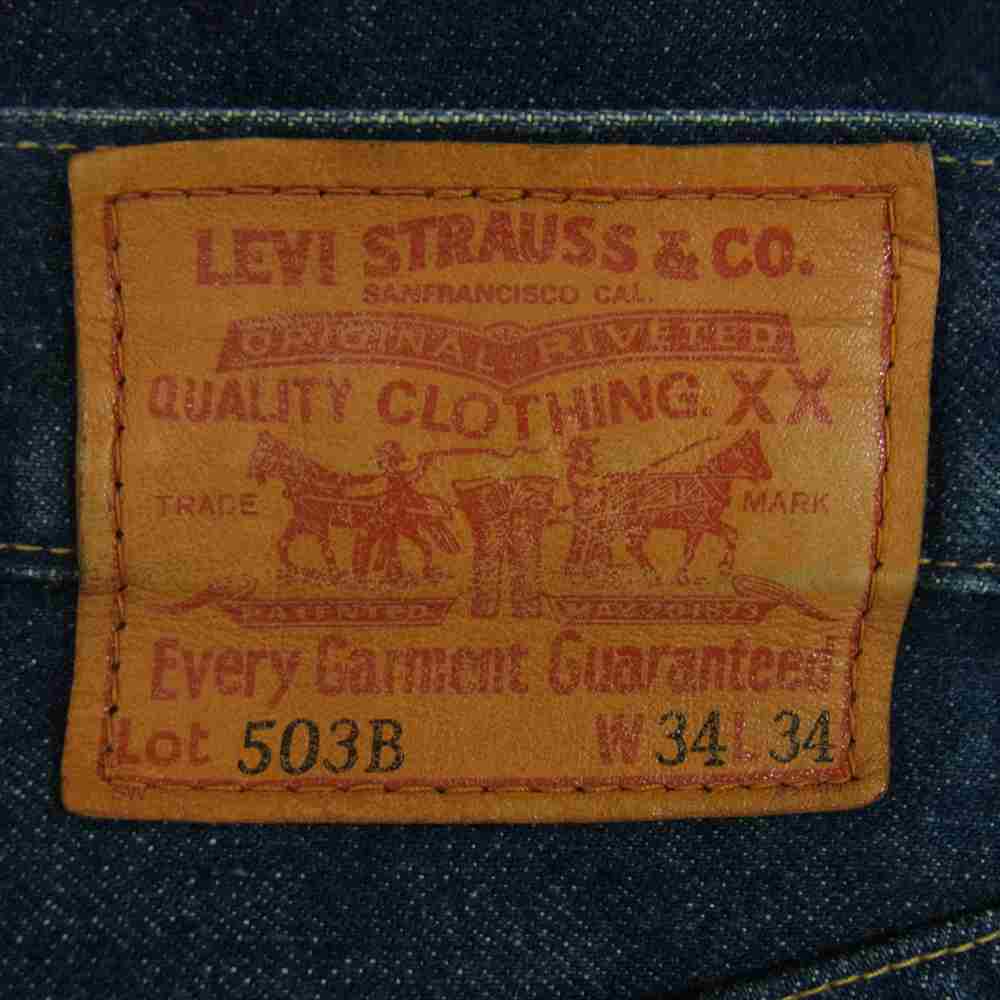 Levi's リーバイス ボタン裏刻印J22 BIGE 503B デニム パンツ