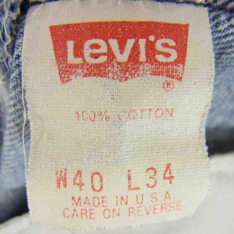 Levi's リーバイス ボタン裏刻印552 スモールe 501XX 501-0000 デニム パンツ インディゴブルー系 40【中古】