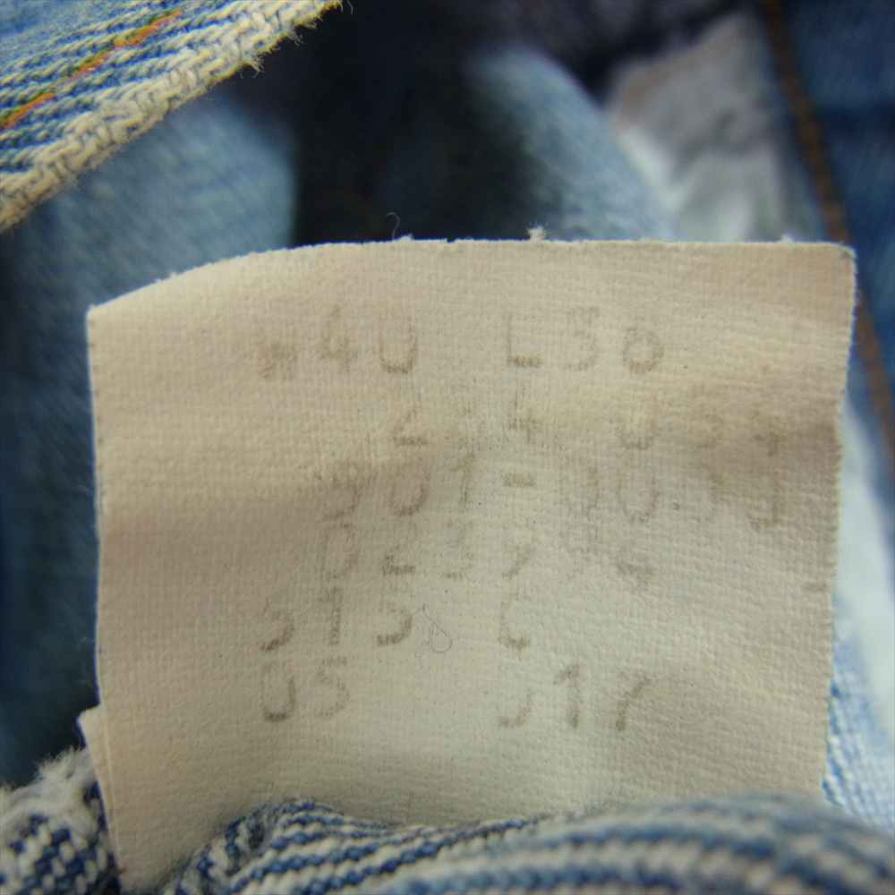 Levi's リーバイス ボタン スモールe 501XX 501-0003 デニム パンツ インディゴブルー系 40【中古】