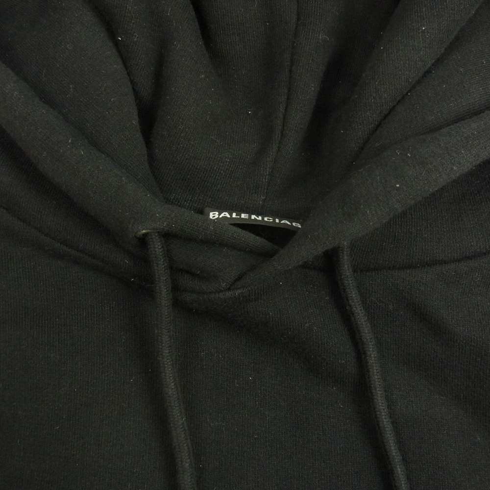 BALENCIAGA バレンシアガ 20AW 600583 THV83 国内正規品 WFP プリント プルオーバー パーカー ブラック系 XL【中古】