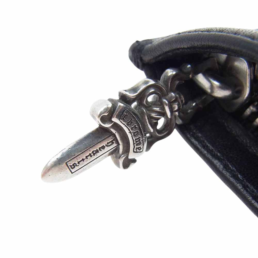 CHROME HEARTS クロムハーツ（原本無） Zipper Change Purse 3×4 3Y4 ジッパー チェンジ パース ブラック系【中古】
