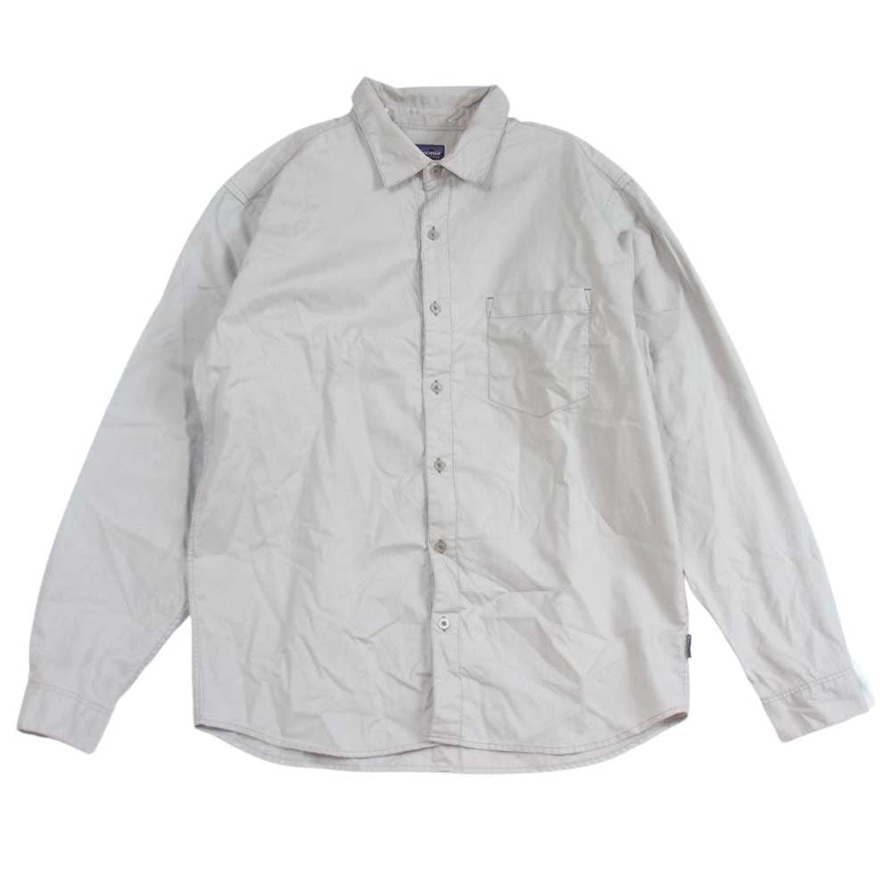 patagonia パタゴニア 09SS 54845 Organic Cotton オーガニック コットン 長袖 シャツ ベージュ系 M【中古】