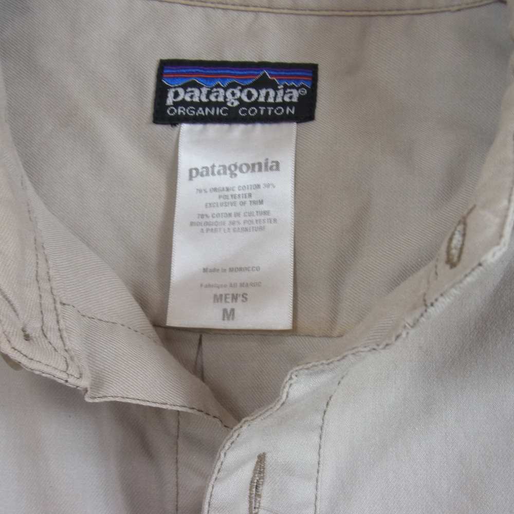 patagonia パタゴニア 09SS 54845 Organic Cotton オーガニック コットン 長袖 シャツ ベージュ系 M【中古】