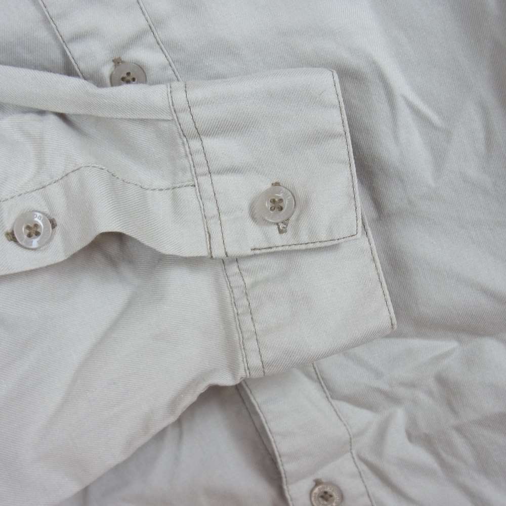 patagonia パタゴニア 09SS 54845 Organic Cotton オーガニック コットン 長袖 シャツ ベージュ系 M【中古】