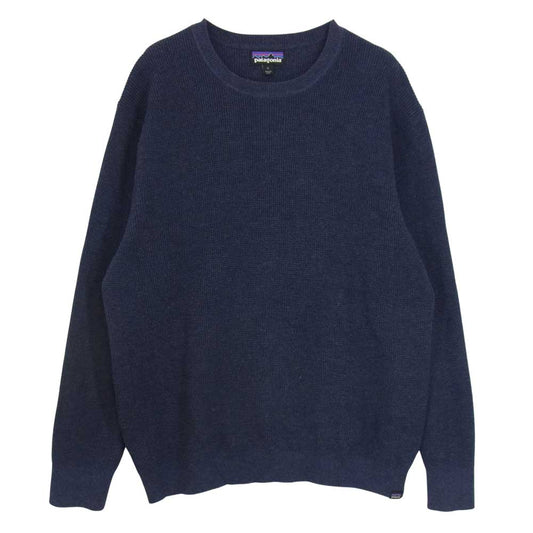 patagonia パタゴニア 18SS 53450 ユークラッグ コットン クルー ニット セーター ネイビー系 L【中古】