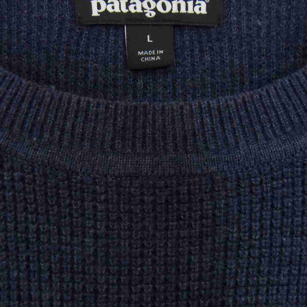patagonia パタゴニア 18SS 53450 ユークラッグ コットン クルー ニット セーター ネイビー系 L【中古】