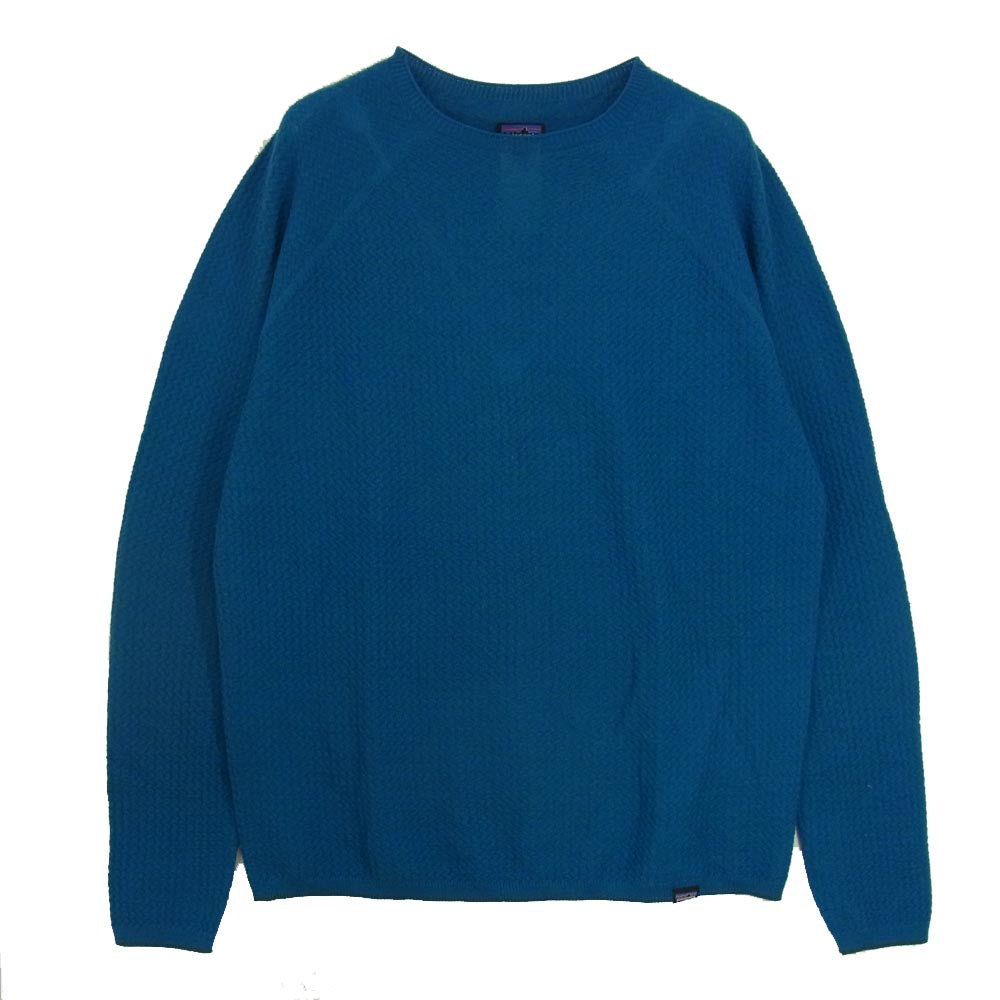 patagonia パタゴニア 15AW 36400 Merino Air Crew メリノ エア クルー 長袖 カットソー ブルー ブルー系 L【中古】