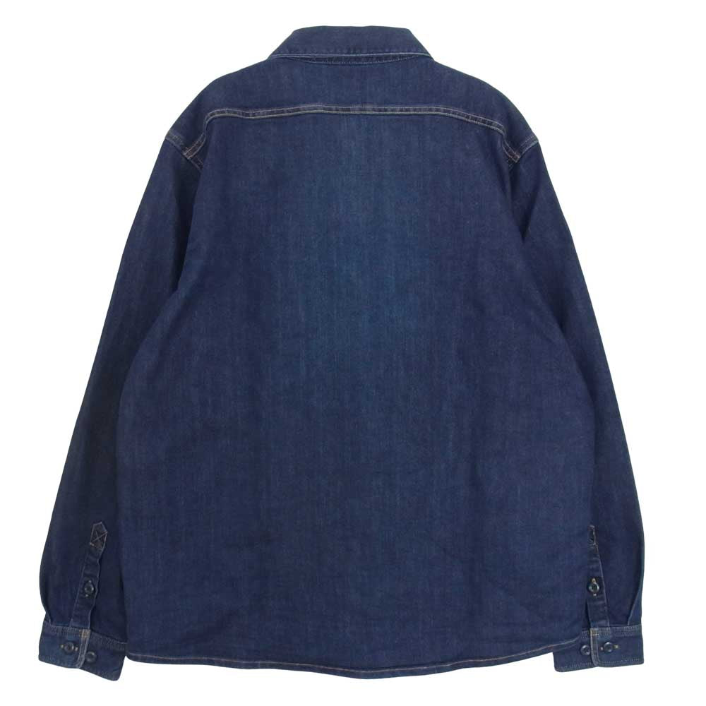 patagonia パタゴニア 15AW 53795 L/S Workwear Shirt ロングスリーブ ワーク ウェア デニム ストレッチ シャツ インディゴブルー系 L【中古】