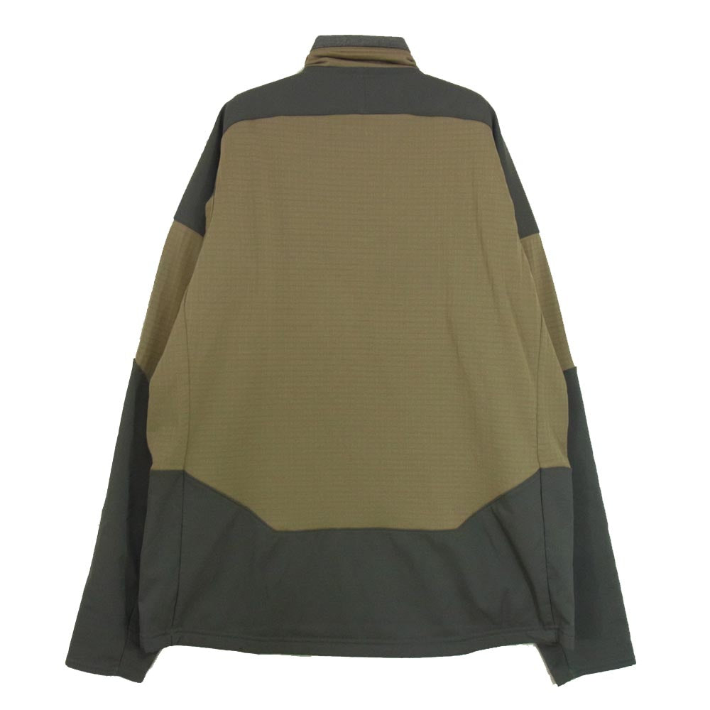 patagonia パタゴニア 15AW 52720 L/S R1 Field Shirt ポーラテック 長袖 プルオーバー シャツ ジャケット カーキ系 L【中古】