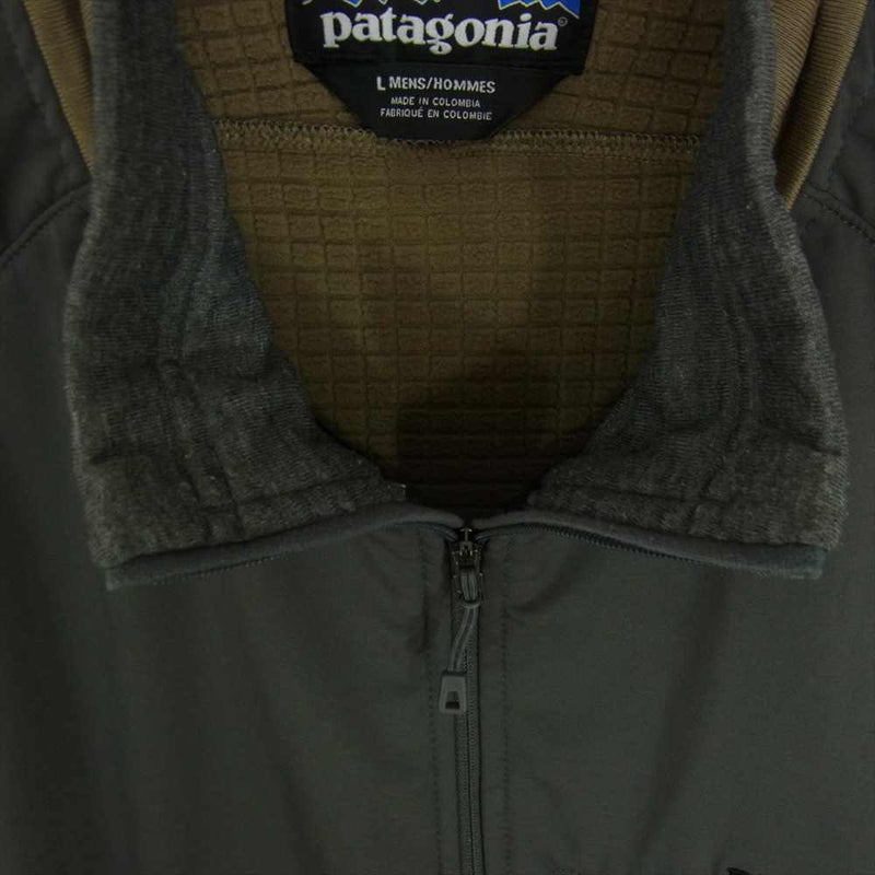 patagonia パタゴニア 15AW 52720 L/S R1 Field Shirt ポーラテック 長袖 プルオーバー シャツ ジャケット カーキ系 L【中古】