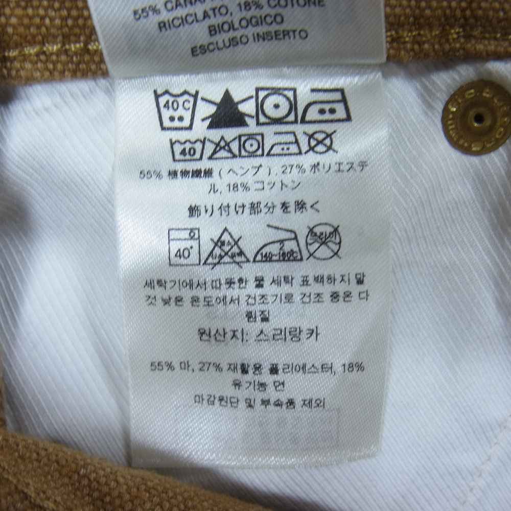patagonia パタゴニア 20SS 55040 Iron Forge Hemp’s Canvas Bib Overalls アイアン フォージ ヘンプ キャンバス ビブ オーバーオール ブラウン系 32【中古】