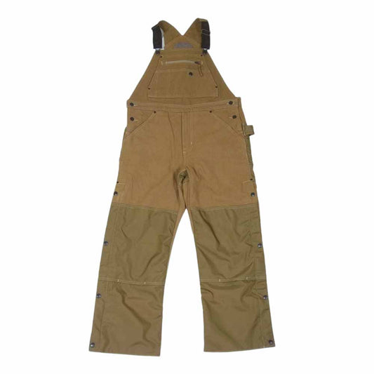 patagonia パタゴニア 19AW 55750 Iron Forge Hemp's Canvas Insulated Overalls アイアン フォージ ヘンプ キャンバス インサレーテッド ダッグ ナイロン 切替 キルト オーバーオール ブラウン系 M【中古】