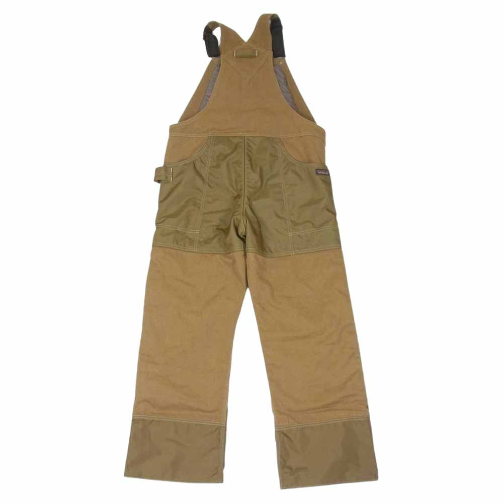 patagonia パタゴニア 19AW 55750 Iron Forge Hemp's Canvas Insulated Overalls アイアン フォージ ヘンプ キャンバス インサレーテッド ダッグ ナイロン 切替 キルト オーバーオール ブラウン系 M【中古】
