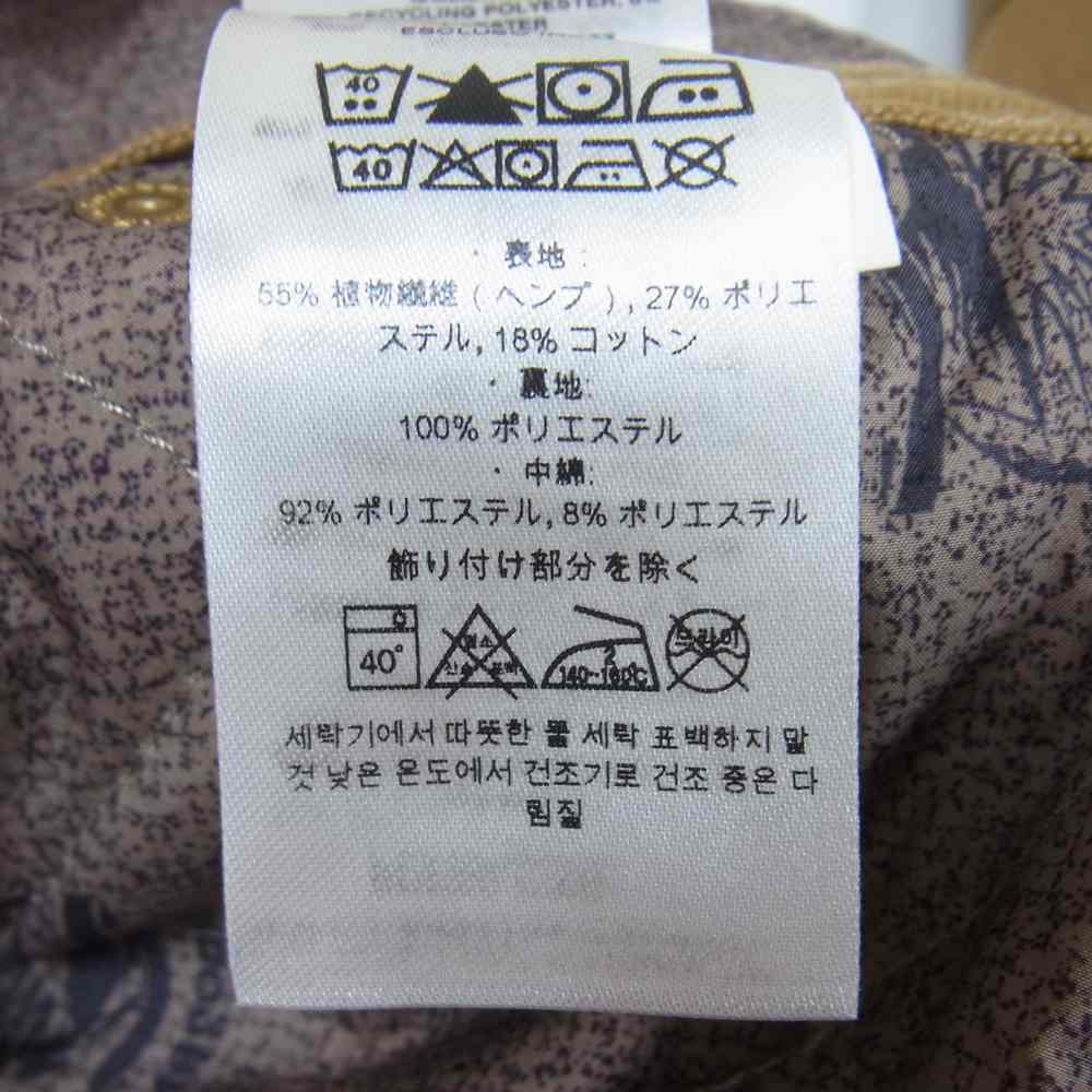 patagonia パタゴニア 19AW 55750 Iron Forge Hemp's Canvas Insulated Overalls アイアン フォージ ヘンプ キャンバス インサレーテッド ダッグ ナイロン 切替 キルト オーバーオール ブラウン系 M【中古】