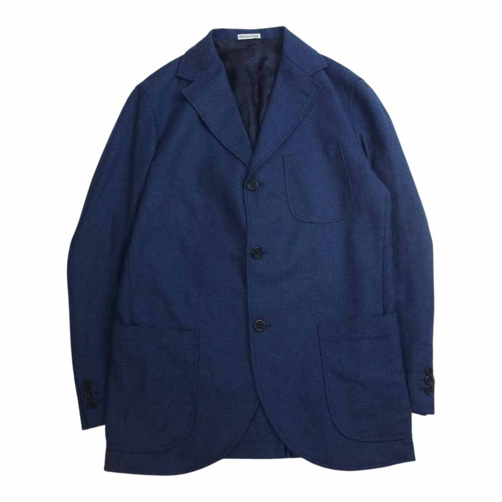 ワイアカミネ BEAMS F ビームスエフ別注 イタリア製 ウール テーラード ジャケット ブルー系 ブルー系 46【中古】
