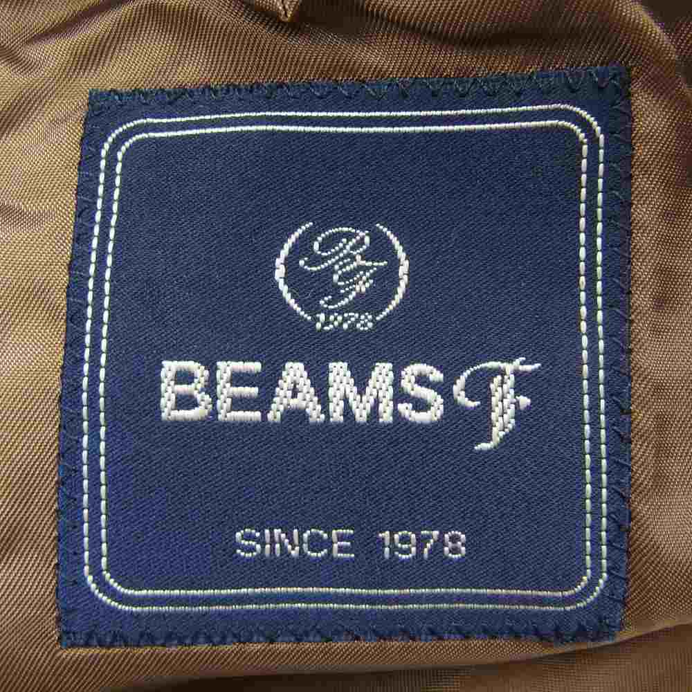 BEAMS ビームス F Martin Sons&Co 英国マーチンソン生地使用 ハウンドトゥース テーラードジャケット ネイビー系 S【中古】