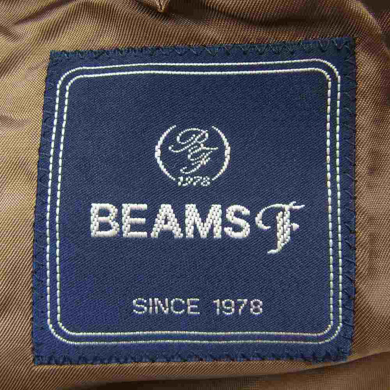 BEAMS ビームス F Martin Sons&Co 英国マーチンソン生地使用 ハウンドトゥース テーラードジャケット ネイビー系 S【中古】