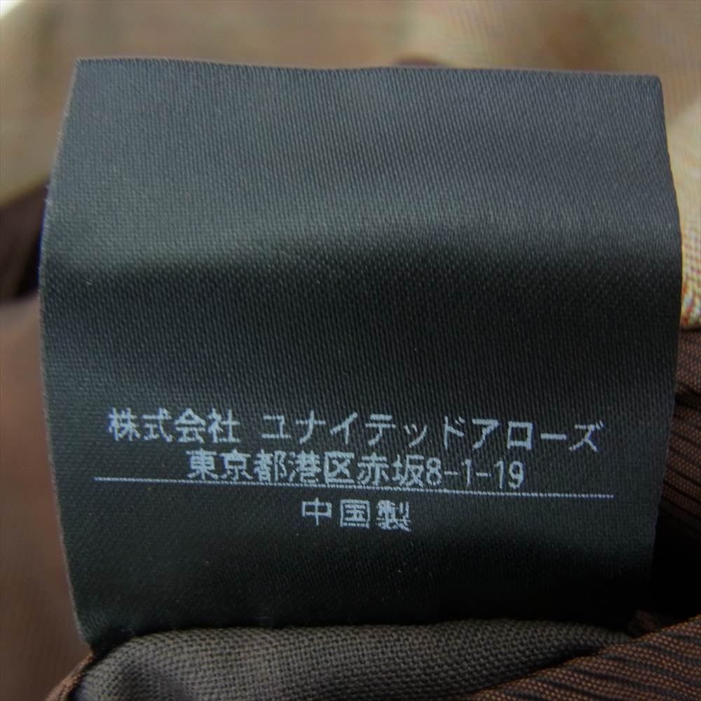 ソブリン SMITH WOOLLENS スミスウーレンズ ヘリンボーンウール セットアップ ブラウン系 46 パンツ：46【中古】