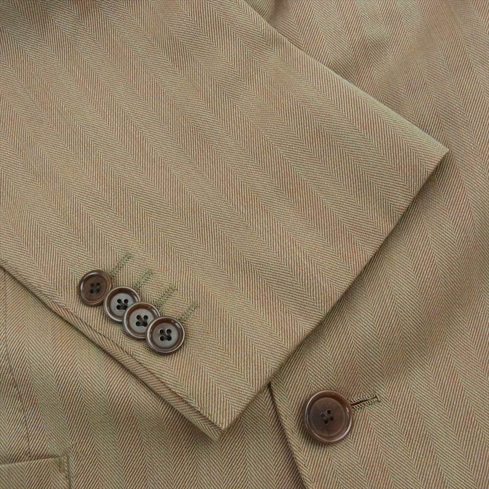 ソブリン SMITH WOOLLENS スミスウーレンズ ヘリンボーンウール セットアップ ブラウン系 46 パンツ：46【中古】