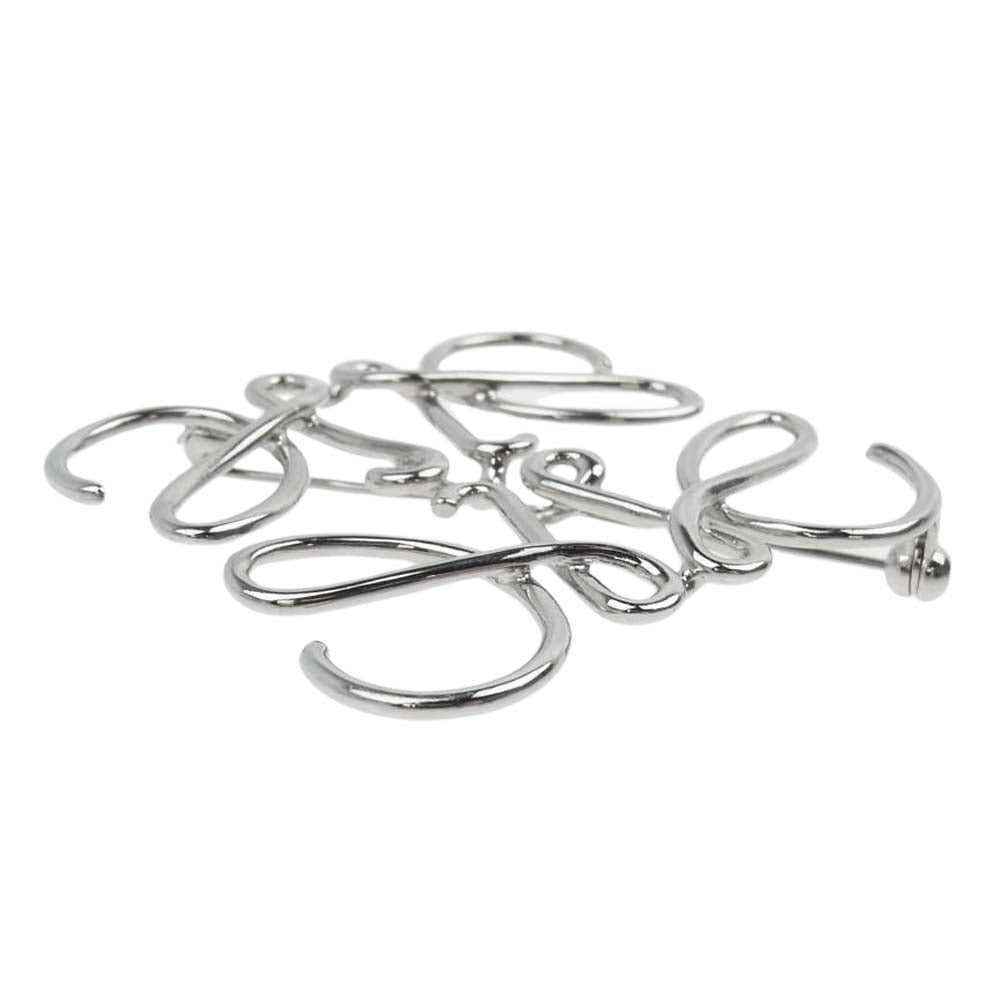 LOEWE ロエベ 111.25.020 アナグラム ブローチ シルバー系【中古】