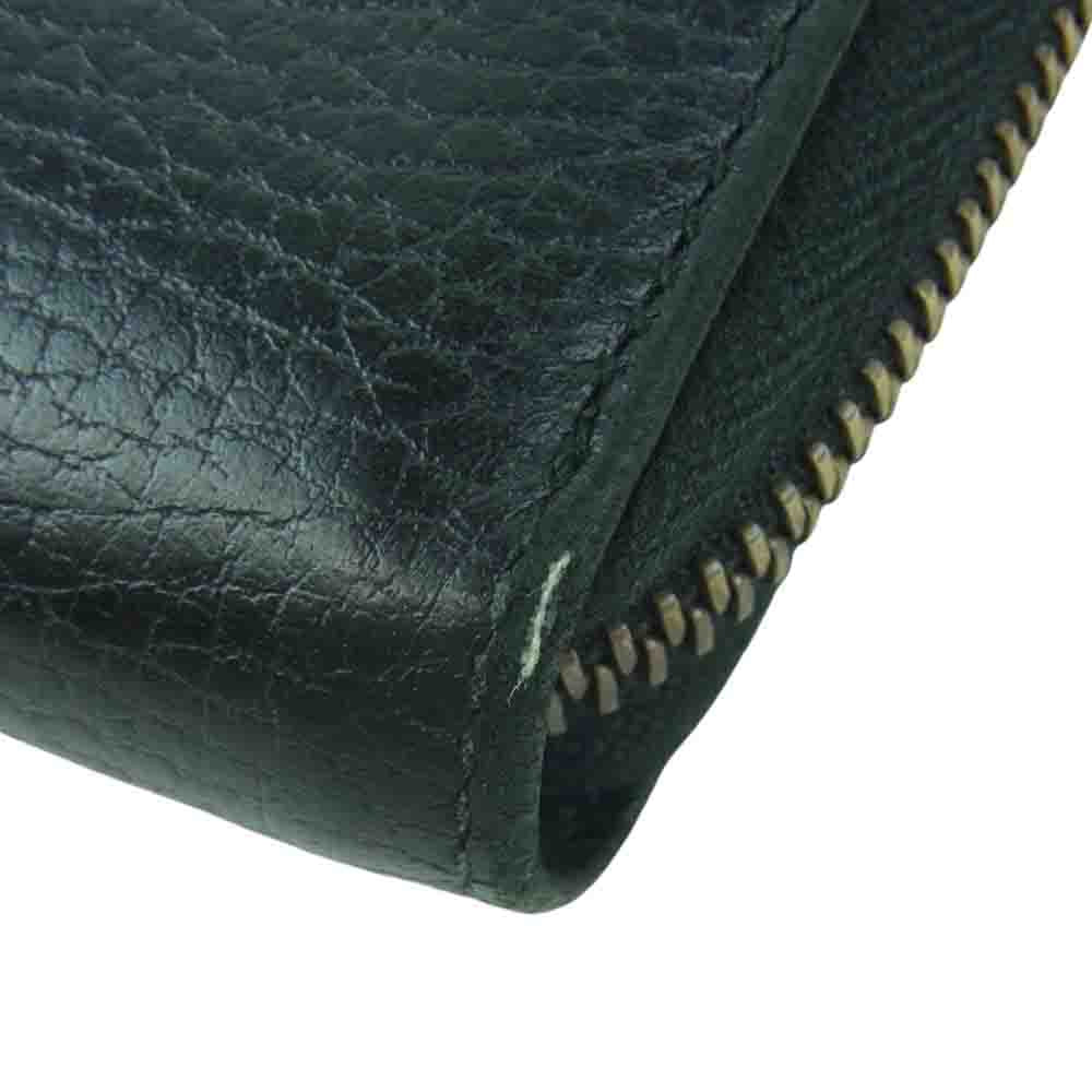 GUCCI グッチ 499363 GGマーモント バタフライ ジップ ロング ウォレット 財布 ブラック系【中古】