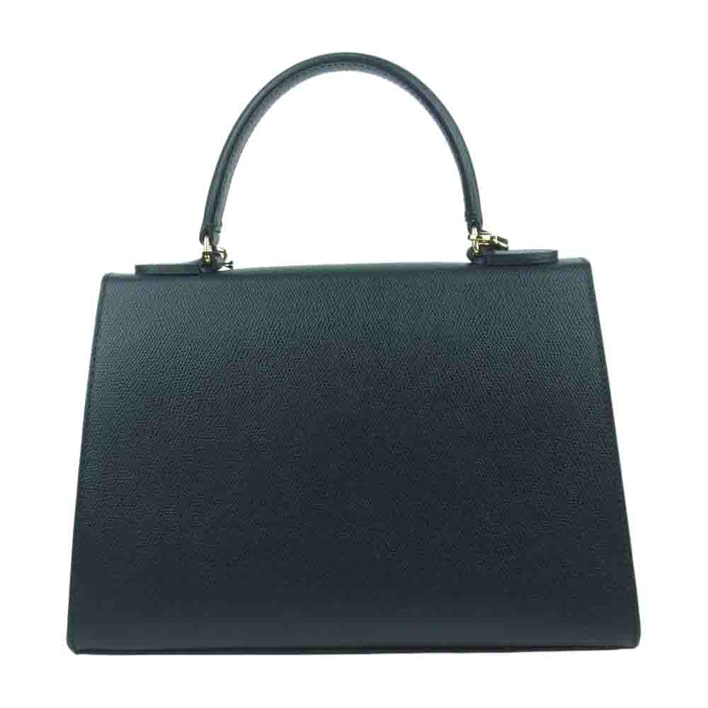カルボッティ イタリア製 ELENA 243 エレナ 2WAY ショルダー ハンド バッグ ブラック系【美品】【中古】