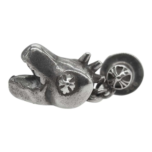 CHROME HEARTS クロムハーツ（原本有） DINO HEAD DROP ディノ ヘッド ドロップ ピアス シルバー系【中古】