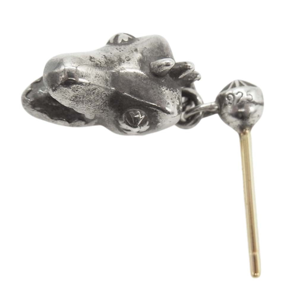 CHROME HEARTS クロムハーツ（原本有） DINO HEAD DROP ディノ ヘッド ドロップ ピアス シルバー系【中古】