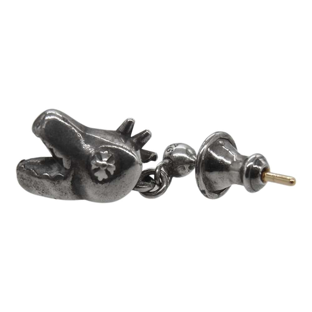 CHROME HEARTS クロムハーツ（原本有） DINO HEAD DROP ディノ ヘッド ドロップ ピアス シルバー系【中古】