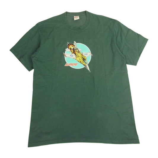Supreme シュプリーム 20AW Jet Tee ジェット プリント 半袖 Tシャツ グリーン系 L【中古】