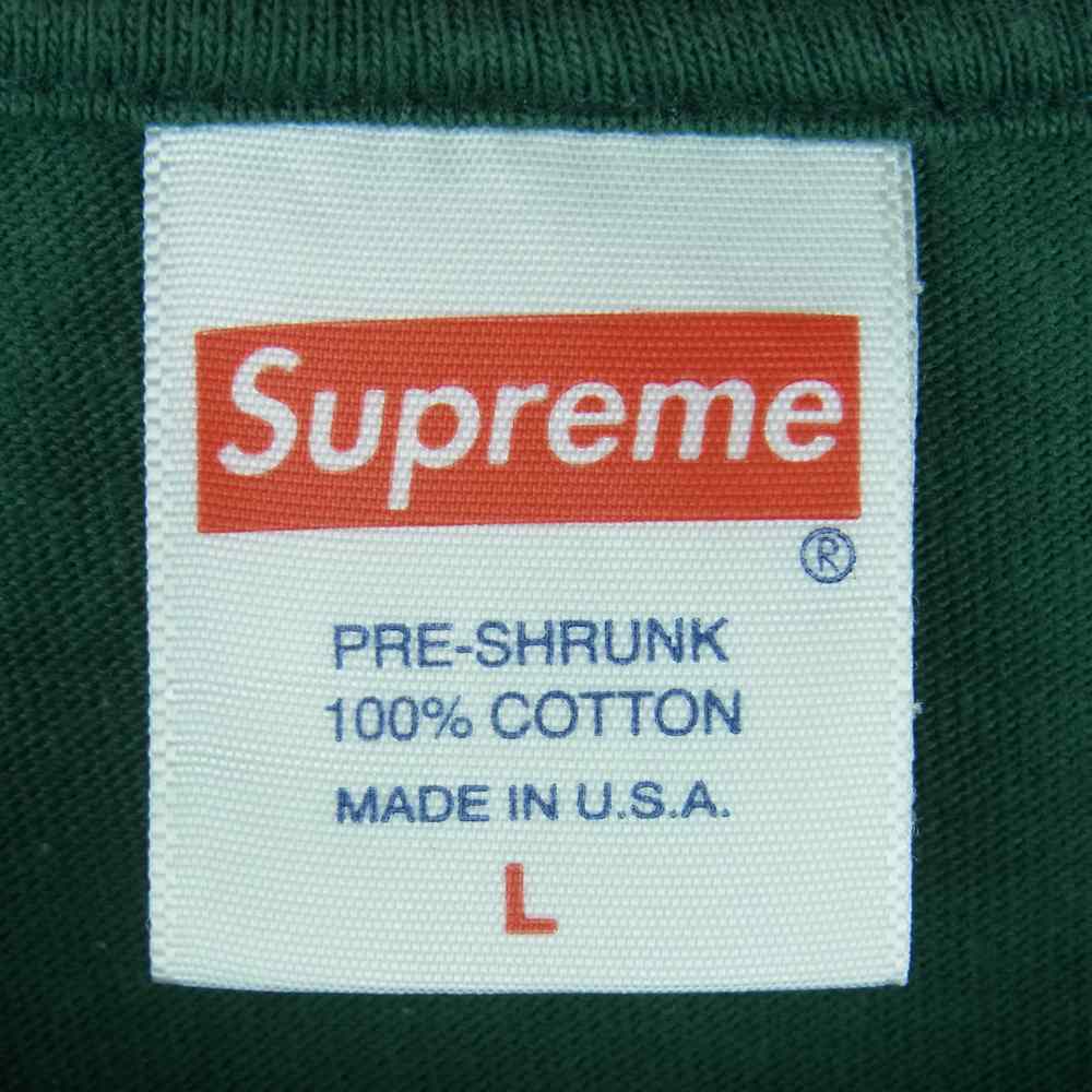 Supreme シュプリーム 20SS Motion Logo Tee モーション ロゴ プリント 半袖 Tシャツ グリーン系 L【中古】