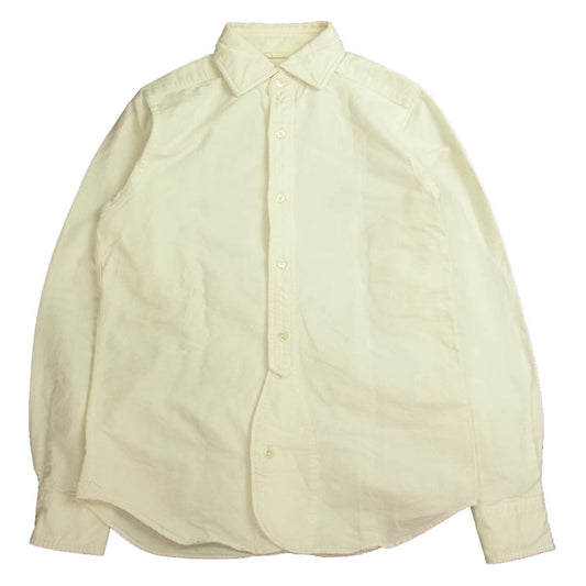 Nigel Cabourn ナイジェルケーボン 8020010000 BRITISH OFFICERS SHIRT ブリティッシュ オフィサーズ シャツ ホワイト系 44【中古】