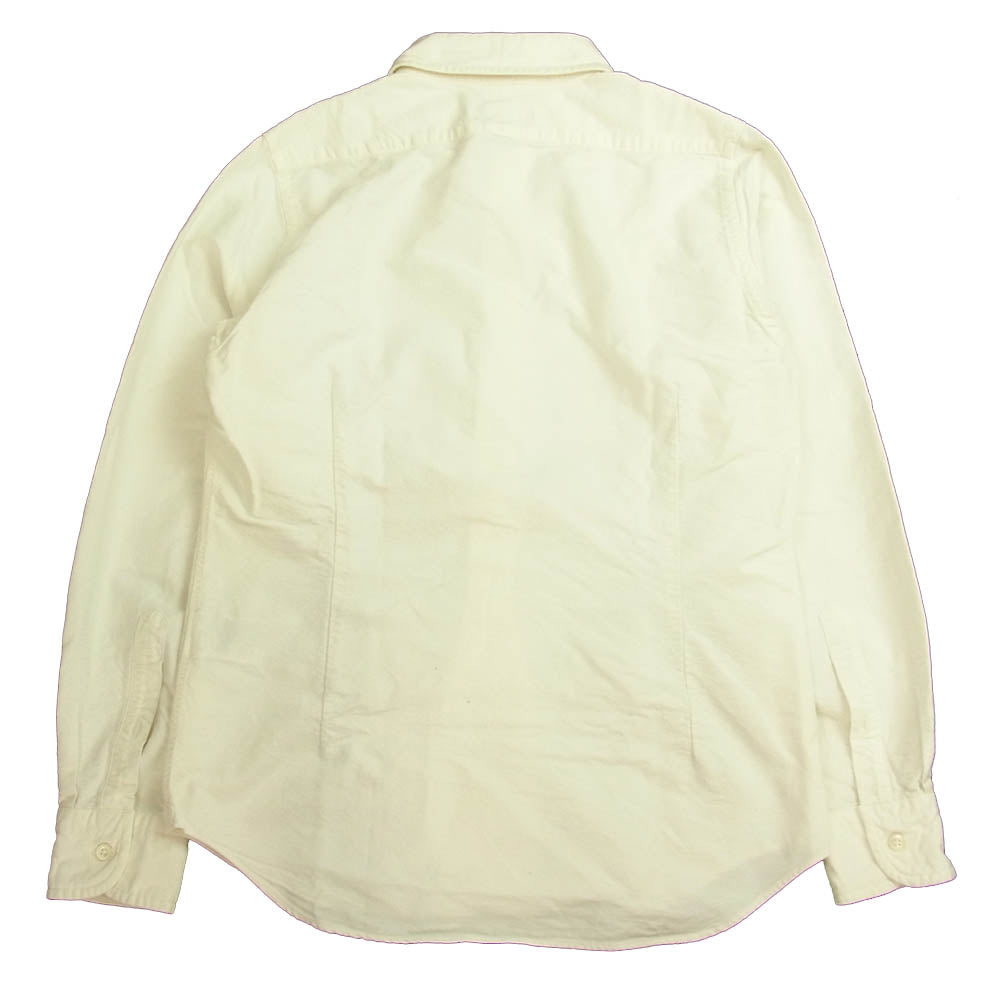 Nigel Cabourn ナイジェルケーボン 8020010000 BRITISH OFFICERS SHIRT ブリティッシュ オフィサーズ シャツ ホワイト系 44【中古】