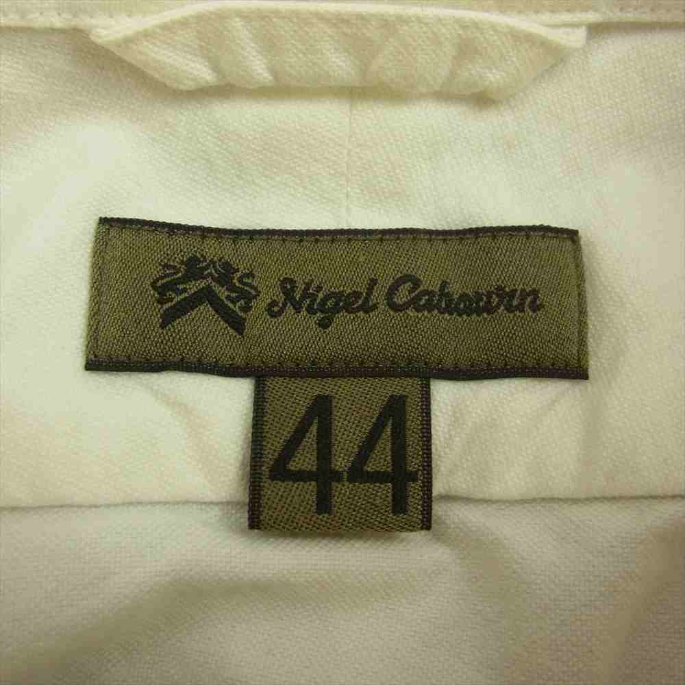 Nigel Cabourn ナイジェルケーボン 8020010000 BRITISH OFFICERS SHIRT ブリティッシュ オフィサーズ シャツ ホワイト系 44【中古】
