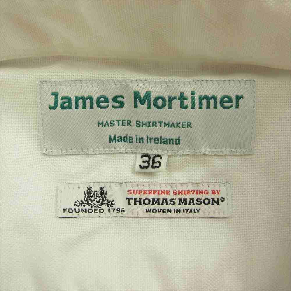 ジェームスモルティマー THOMAS MASON トーマスメイソン オックスフォード シャツ ホワイト系 36【中古】