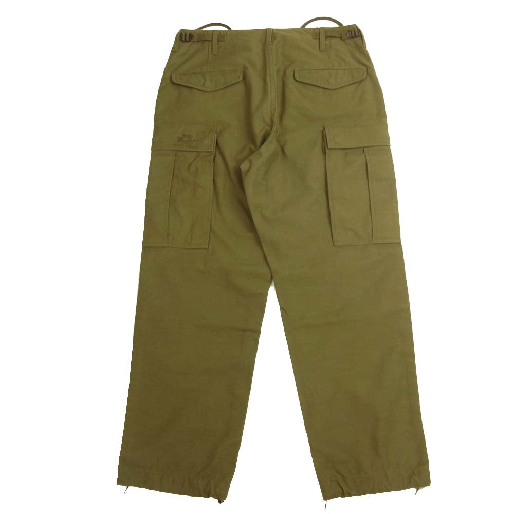 ゴールド 東洋エンタープライズ GL41236 M-51 PANTS 4/5 LENGTH バックサテン カーゴパンツ カーキ系 M【美品】【中古】